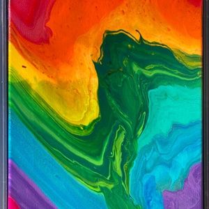 Arc-En-Ciel 8"x10" Painting by Color Fluent Art (Rainbow)